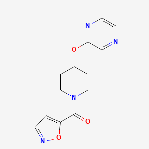 Isoxazol-5-yl(4-(pyrazin-2-yloxy)piperidin-1-yl)methanone