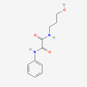 molecular formula C11H14N2O3 B2673092 N-(3-羟基丙基)-N'-苯乙二酰胺 CAS No. 338984-31-9