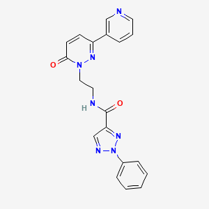 N-(2-(6-oxo-3-(pyridin-3-yl)pyridazin-1(6H)-yl)ethyl)-2-phenyl-2H-1,2,3-triazole-4-carboxamide