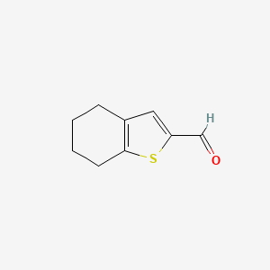 molecular formula C9H10OS B2673113 4,5,6,7-Tetrahydro-1-benzothiophene-2-carbaldehyde CAS No. 57021-53-1
