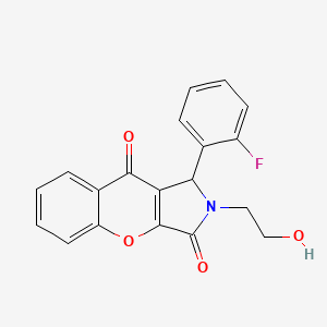 1-(2-Fluorophenyl)-2-(2-hydroxyethyl)-1,2-dihydrochromeno[2,3-c]pyrrole-3,9-dione