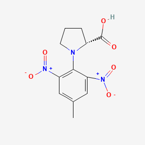(2R)-1-(4-methyl-2,6-dinitrophenyl)tetrahydro-1H-pyrrole-2-carboxylic acid