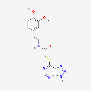 N-(3,4-dimethoxyphenethyl)-2-((3-methyl-3H-[1,2,3]triazolo[4,5-d]pyrimidin-7-yl)thio)acetamide