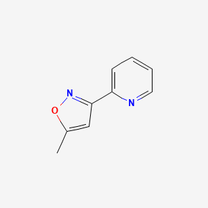 molecular formula C9H8N2O B2673139 5-Methyl-3-(pyridin-2-yl)isoxazole CAS No. 85903-31-7
