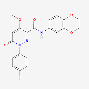 N-(2,3-dihydro-1,4-benzodioxin-6-yl)-1-(4-fluorophenyl)-4-methoxy-6-oxopyridazine-3-carboxamide