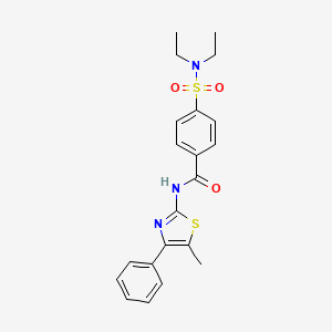 4-(N,N-diethylsulfamoyl)-N-(5-methyl-4-phenylthiazol-2-yl)benzamide