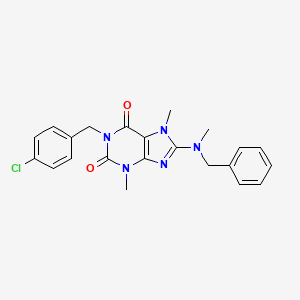 8-(benzyl(methyl)amino)-1-(4-chlorobenzyl)-3,7-dimethyl-1H-purine-2,6(3H,7H)-dione