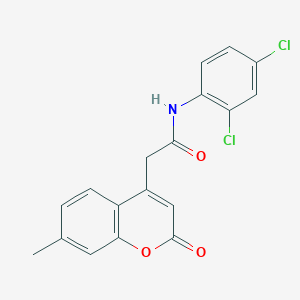 N-(2,4-dichlorophenyl)-2-(7-methyl-2-oxo-2H-chromen-4-yl)acetamide