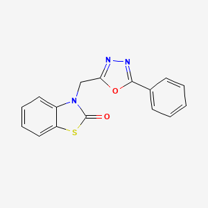3-((5-phenyl-1,3,4-oxadiazol-2-yl)methyl)benzo[d]thiazol-2(3H)-one