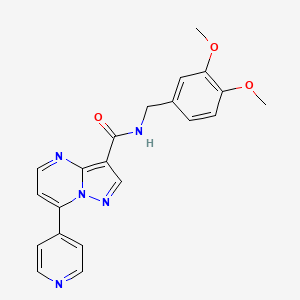 N-(3,4-dimethoxybenzyl)-7-(pyridin-4-yl)pyrazolo[1,5-a]pyrimidine-3-carboxamide