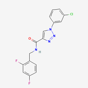 1-(3-chlorophenyl)-N-(2,4-difluorobenzyl)-1H-1,2,3-triazole-4-carboxamide