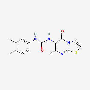 1-(3,4-dimethylphenyl)-3-(7-methyl-5-oxo-5H-thiazolo[3,2-a]pyrimidin-6-yl)urea