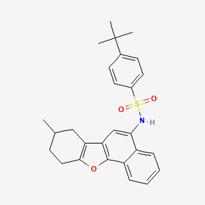 4-(tert-butyl)-N-(8-methyl-7,8,9,10-tetrahydronaphtho[1,2-b]benzofuran-5-yl)benzenesulfonamide