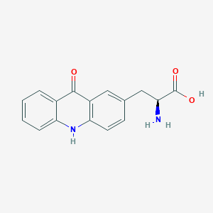 molecular formula C16H14N2O3 B2673206 3-(9-Oxo-9,10-dihydroacridine-2-yl)alanine CAS No. 854503-32-5