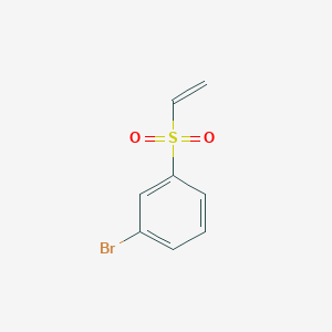molecular formula C8H7BrO2S B2673214 1-Bromo-3-(ethenesulfonyl)benzene CAS No. 321976-44-7