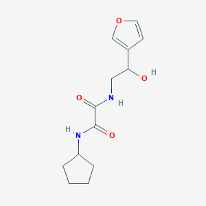 molecular formula C13H18N2O4 B2673218 N1-cyclopentyl-N2-(2-(furan-3-yl)-2-hydroxyethyl)oxalamide CAS No. 1396759-92-4