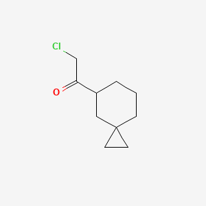 molecular formula C10H15ClO B2673220 2-Chloro-1-spiro[2.5]octan-7-ylethanone CAS No. 2011452-23-4