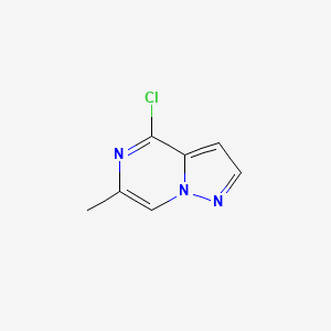 molecular formula C7H6ClN3 B2673223 4-氯-6-甲基吡唑并[1,5-a]嘧啶 CAS No. 2230802-77-2