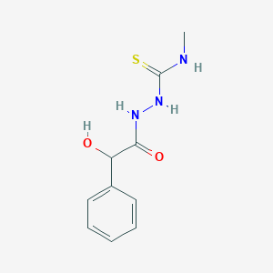 molecular formula C10H13N3O2S B2673234 2-(Hydroxy(phenyl)acetyl)-N-methylhydrazinecarbothioamide CAS No. 126808-89-7