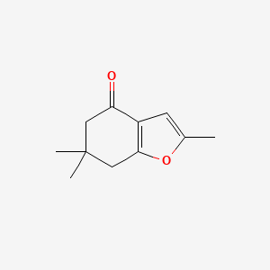 molecular formula C11H14O2 B2673237 2,6,6-trimethyl-6,7-dihydro-1-benzofuran-4(5H)-one CAS No. 57822-05-6