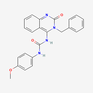 molecular formula C23H20N4O3 B2673245 (E)-1-(3-benzyl-2-oxo-2,3-dihydroquinazolin-4(1H)-ylidene)-3-(4-methoxyphenyl)urea CAS No. 899728-58-6