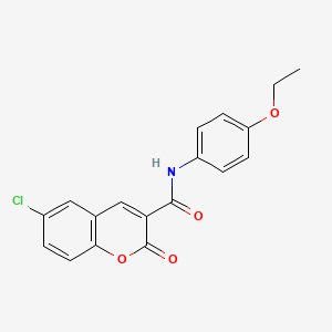 6-chloro-N-(4-ethoxyphenyl)-2-oxo-2H-chromene-3-carboxamide