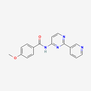 4-methoxy-N-[2-(3-pyridinyl)-4-pyrimidinyl]benzenecarboxamide