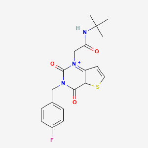 N-tert-butyl-2-{3-[(4-fluorophenyl)methyl]-2,4-dioxo-1H,2H,3H,4H-thieno[3,2-d]pyrimidin-1-yl}acetamide