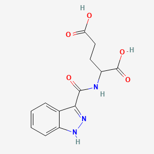 B2673290 2-[(2H-indazol-3-yl)formamido]pentanedioic acid CAS No. 1231206-19-1