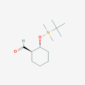 B2673306 (1R,2R)-2-[Tert-butyl(dimethyl)silyl]oxycyclohexane-1-carbaldehyde CAS No. 90460-60-9
