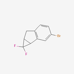 molecular formula C10H7BrF2 B2673311 3-bromo-1,1-difluoro-1H,1aH,6H,6aH-cyclopropa[a]indene CAS No. 2230808-64-5