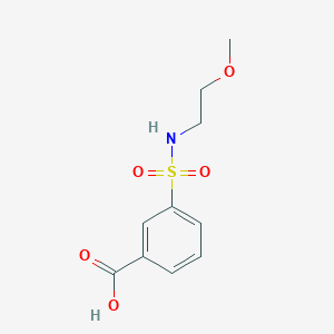 molecular formula C10H13NO5S B2673313 3-[(2-Methoxyethyl)sulfamoyl]benzoic acid CAS No. 509094-14-8