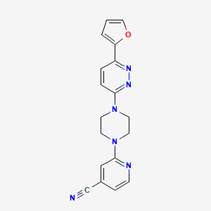 2-[4-[6-(Furan-2-yl)pyridazin-3-yl]piperazin-1-yl]pyridine-4-carbonitrile