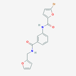 molecular formula C17H13BrN2O4 B267333 5-bromo-N-(3-{[(2-furylmethyl)amino]carbonyl}phenyl)-2-furamide 