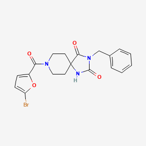 3-Benzyl-8-(5-bromofuran-2-carbonyl)-1,3,8-triazaspiro[4.5]decane-2,4-dione