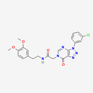 2-(3-(3-chlorophenyl)-7-oxo-3H-[1,2,3]triazolo[4,5-d]pyrimidin-6(7H)-yl)-N-(3,4-dimethoxyphenethyl)acetamide