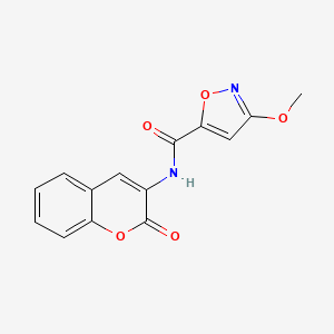molecular formula C14H10N2O5 B2673351 3-甲氧基-N-(2-氧代-2H-香豆素-3-基)异噁唑-5-甲酰胺 CAS No. 1428358-21-7