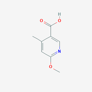 molecular formula C8H9NO3 B2673359 6-Methoxy-4-methylpyridine-3-carboxylic acid CAS No. 943719-62-8