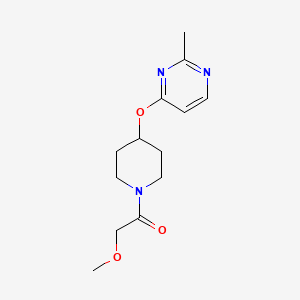 B2673362 2-Methoxy-1-(4-((2-methylpyrimidin-4-yl)oxy)piperidin-1-yl)ethanone CAS No. 2097929-61-6