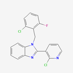 B2673366 1-(2-chloro-6-fluorobenzyl)-2-(2-chloro-3-pyridinyl)-1H-1,3-benzimidazole CAS No. 338411-29-3
