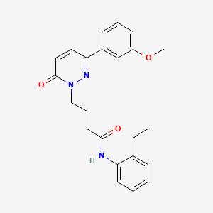 B2673381 N-(2-ethylphenyl)-4-(3-(3-methoxyphenyl)-6-oxopyridazin-1(6H)-yl)butanamide CAS No. 953185-96-1