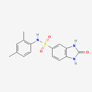 molecular formula C15H15N3O3S B2673386 N-(2,4-dimethylphenyl)-2-oxo-2,3-dihydro-1H-benzimidazole-5-sulfonamide CAS No. 692279-32-6