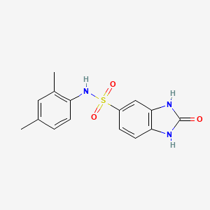 molecular formula C15H15N3O3S B2673386 N-(2,4-二甲基苯基)-2-氧代-2,3-二氢-1H-苯并咪唑-5-磺酰胺 CAS No. 692279-32-6