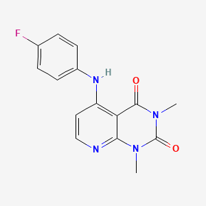 5-((4-fluorophenyl)amino)-1,3-dimethylpyrido[2,3-d]pyrimidine-2,4(1H,3H)-dione