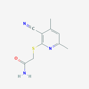 2-[(3-Cyano-4,6-dimethylpyridin-2-yl)sulfanyl]acetamide