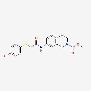 methyl 7-(2-((4-fluorophenyl)thio)acetamido)-3,4-dihydroisoquinoline-2(1H)-carboxylate
