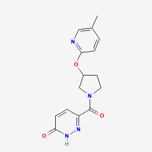 6-(3-((5-methylpyridin-2-yl)oxy)pyrrolidine-1-carbonyl)pyridazin-3(2H)-one