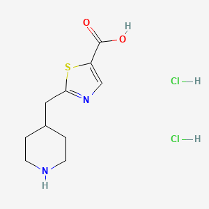 2-[(Piperidin-4-yl)methyl]-1,3-thiazole-5-carboxylic acid dihydrochloride