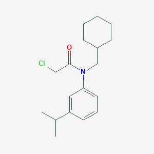 2-Chloro-N-(cyclohexylmethyl)-N-(3-propan-2-ylphenyl)acetamide