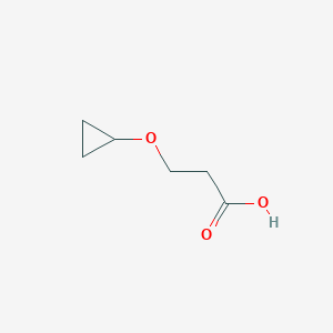 molecular formula C6H10O3 B2673465 3-Cyclopropoxypropanoic acid CAS No. 1554658-48-8